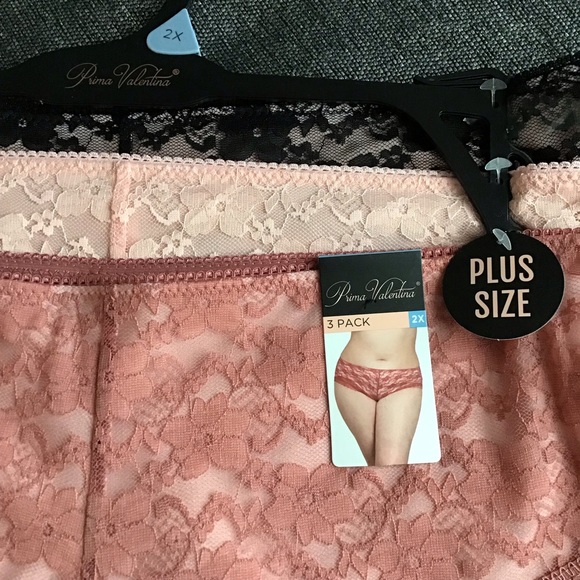 Prima Valentina Lace Underwear Briefs Style 848072X 3 Pack Plus Size 2X NWT - Picture 7 of 10